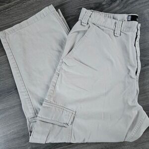 Vintage Levi's SilverTab Khakis Mens 36x30 Pants Cargo Pockets Wide Leg Baggy